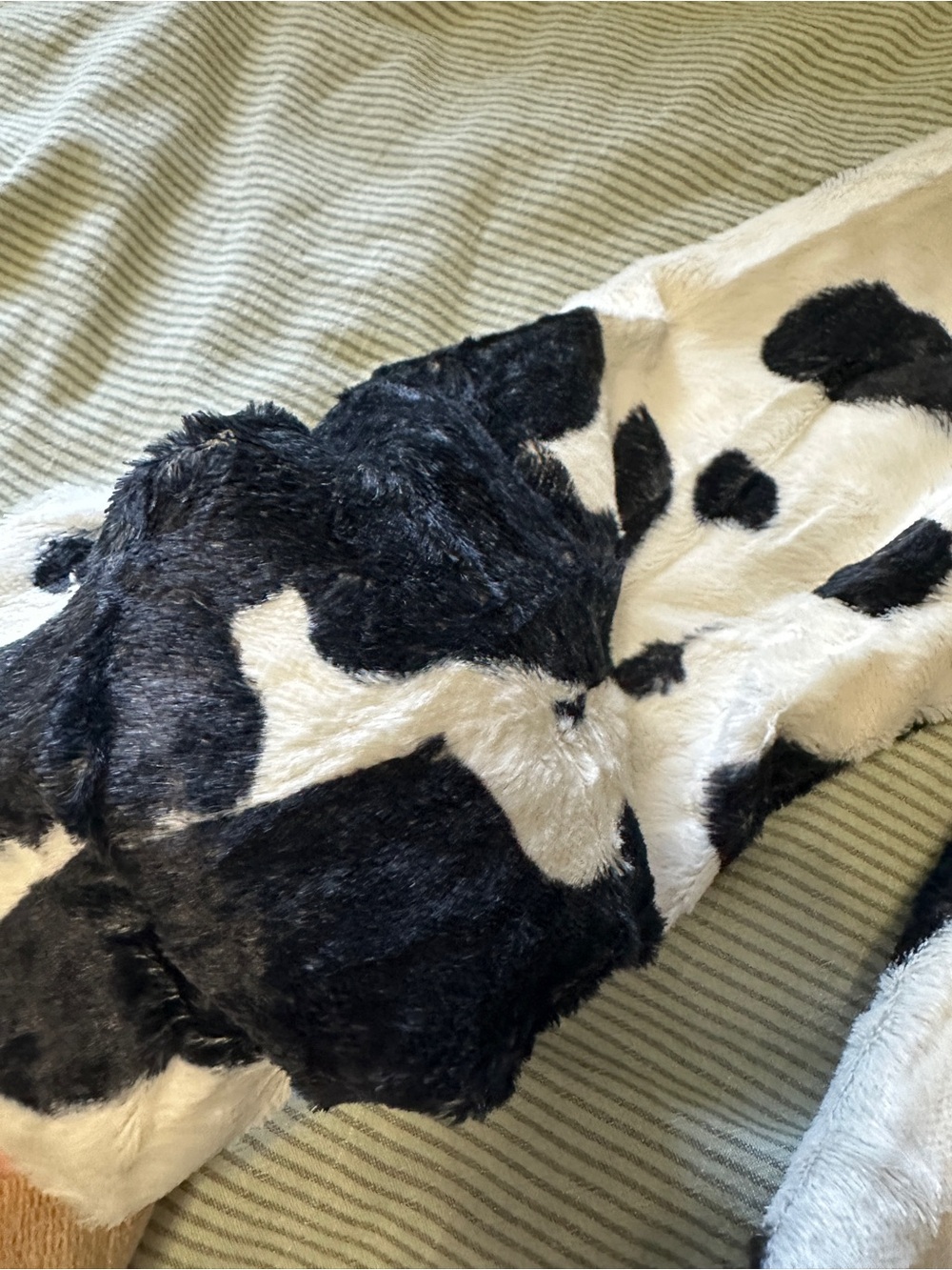 CACHE Faux Fur Cow-Print Coat - Black & White Women’s Jacket - Picture 7 of 7